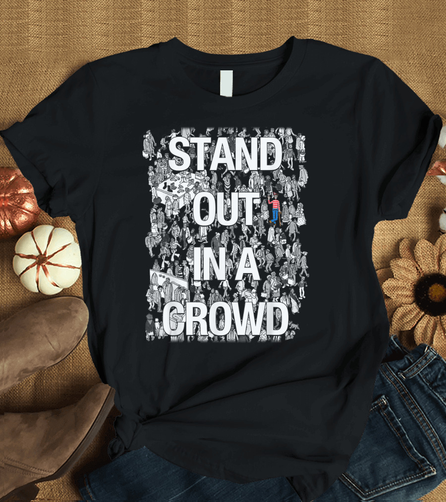 Stand Out In A Crowd Where's Waldo Iconic Search Puzzle T-Shirt