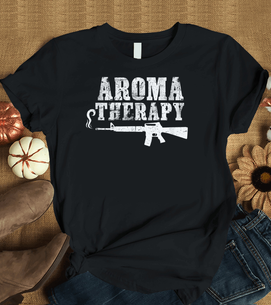 Aromatherapy Gun AR15 Lover Aromatherapy T-Shirt