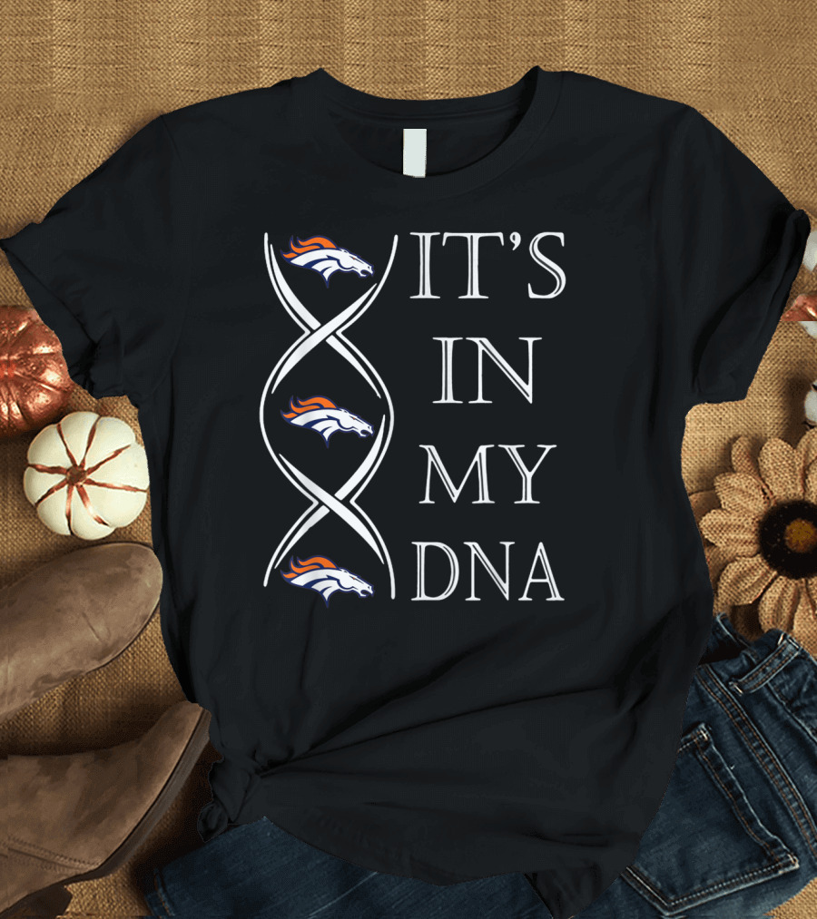 Denver Broncos It's In My DNA Christmas Football T-Shirt