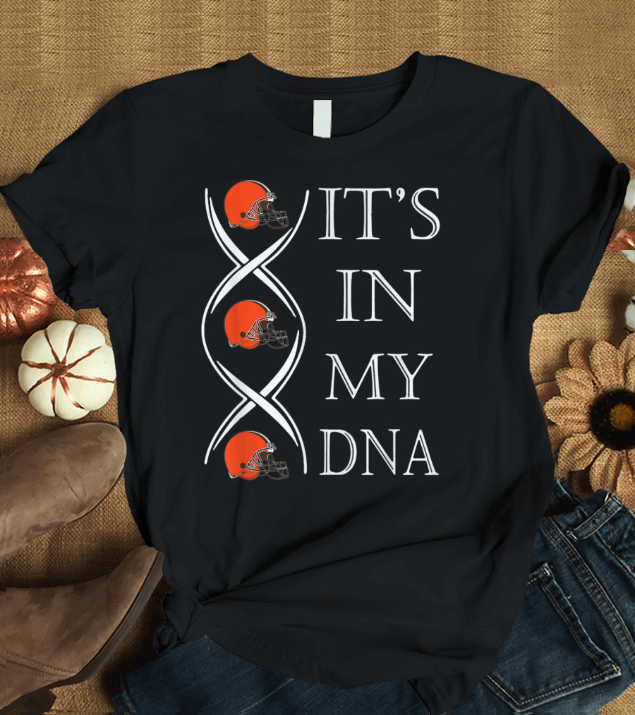 Cleveland Browns It's In My DNA Football Helmets T-Shirt