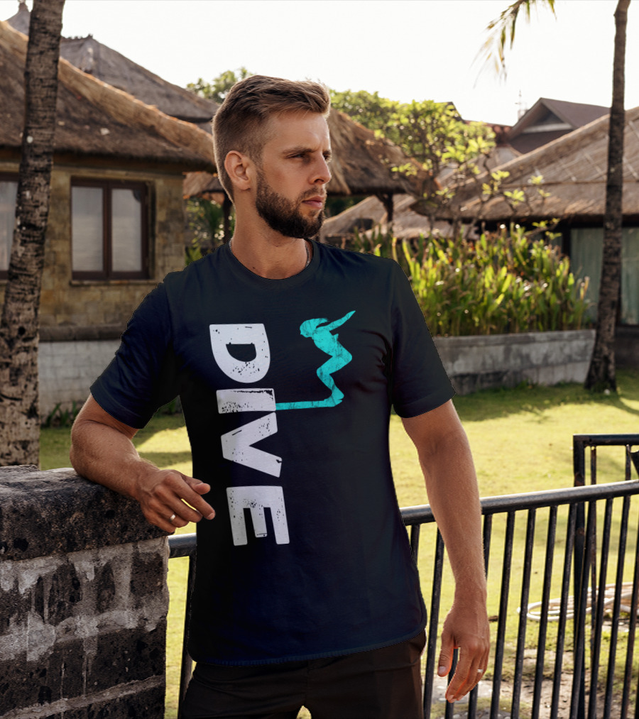 Dive Springboard Platform Diving Board Jumper T-Shirt