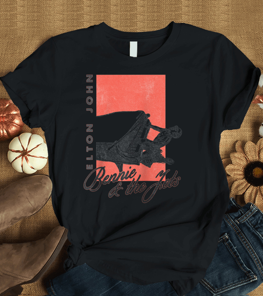 Elton John Bennie and the Jets Piano T-Shirt