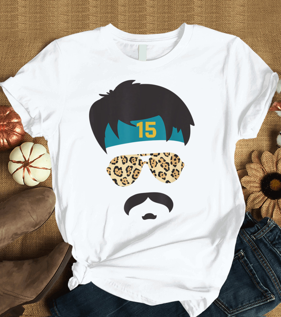 Jacksonville Football Uncle Rico Leopard Sunglasses 15 Headband 904 T-Shirt