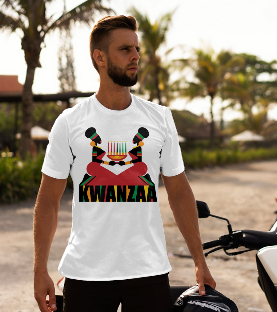 Kwanzaa Celebration African Kinara Tradition T-Shirt