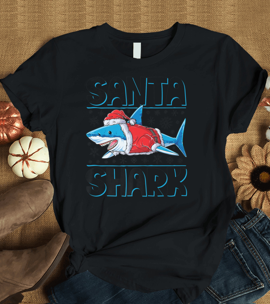 Santa Shark Christmas Family Matching sharkmas WV T-Shirt