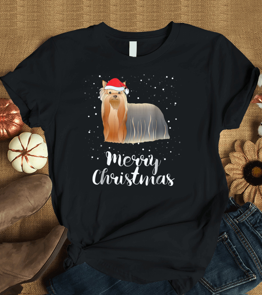 Merry Christmas Shih Tzu Family Group Matching T-Shirt