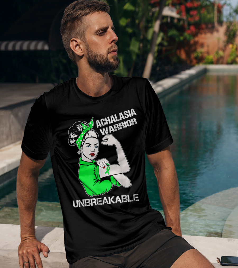Achalasia Warrior Unbreakable Strong Woman Rosie T-Shirt