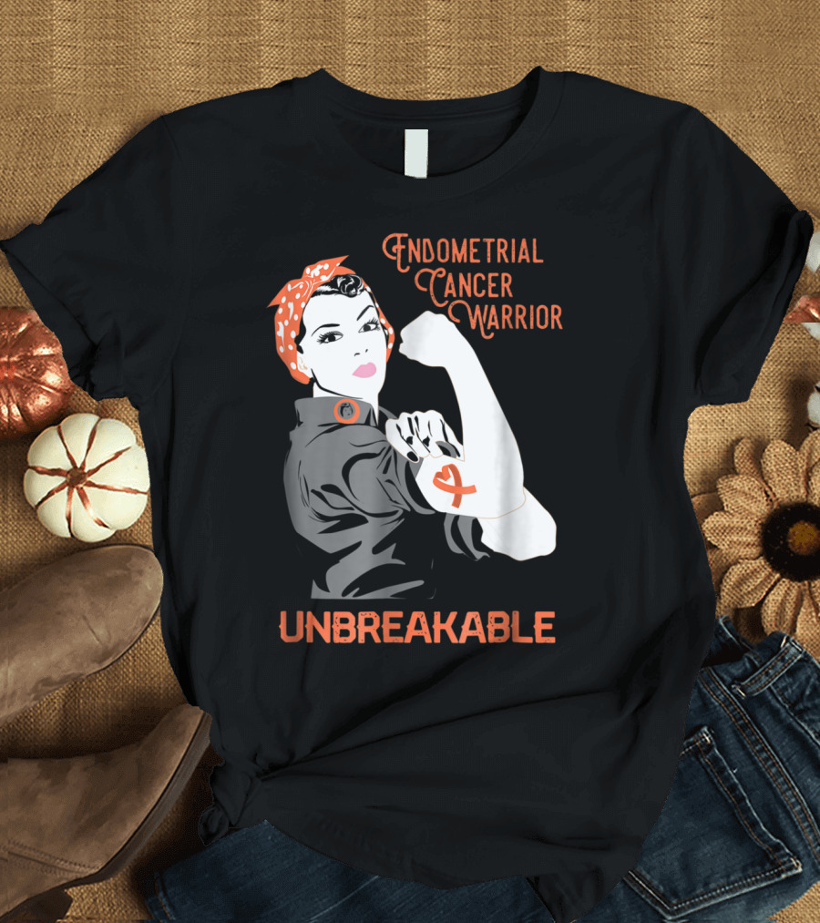 Endometrial Cancer Warrior Unbreakable T-Shirt