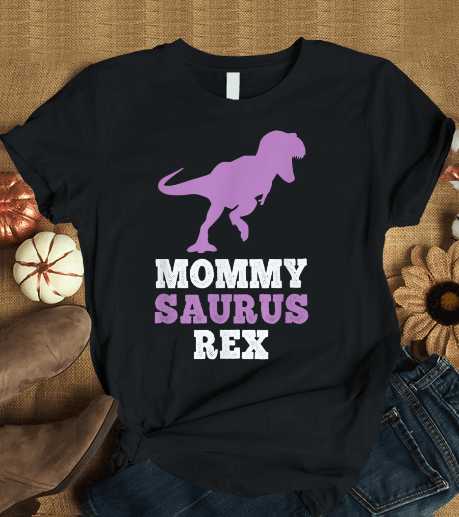 Mommysaurus Rex Purple Dinosaur Mother's Day Humor T-Shirt
