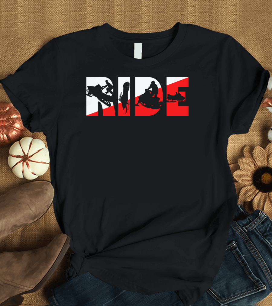Ride Snowmobile Motor Sled Adventure T-Shirt