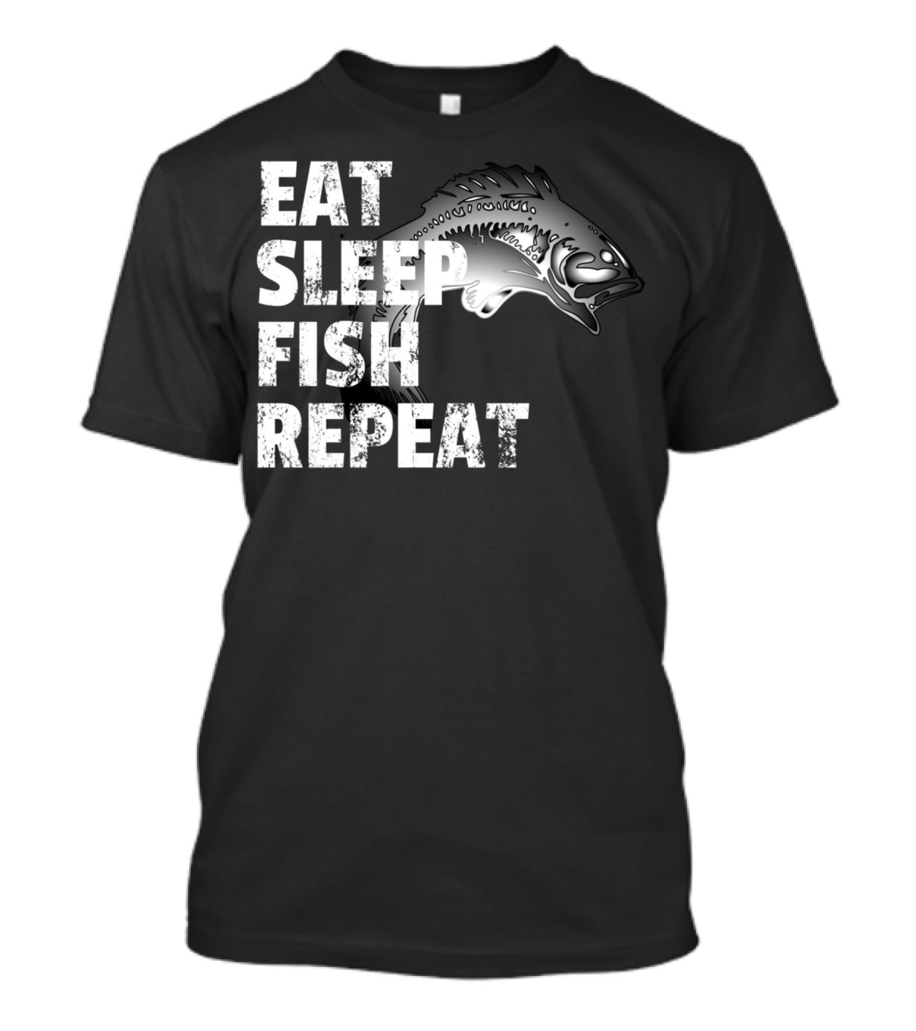 Eat Sleep Fish Repeat Vintage Fishing Lover Outdoors Enthusiast T-Shirt