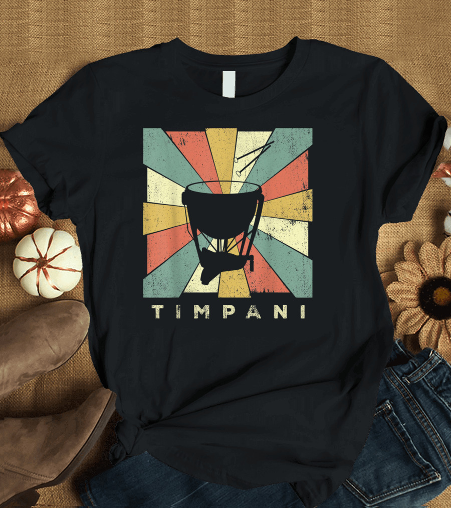 Timpani Vintage Percussion Music T-Shirt