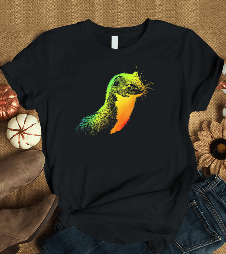 Weasel Vibrant Rainbow Spectrum T-Shirt