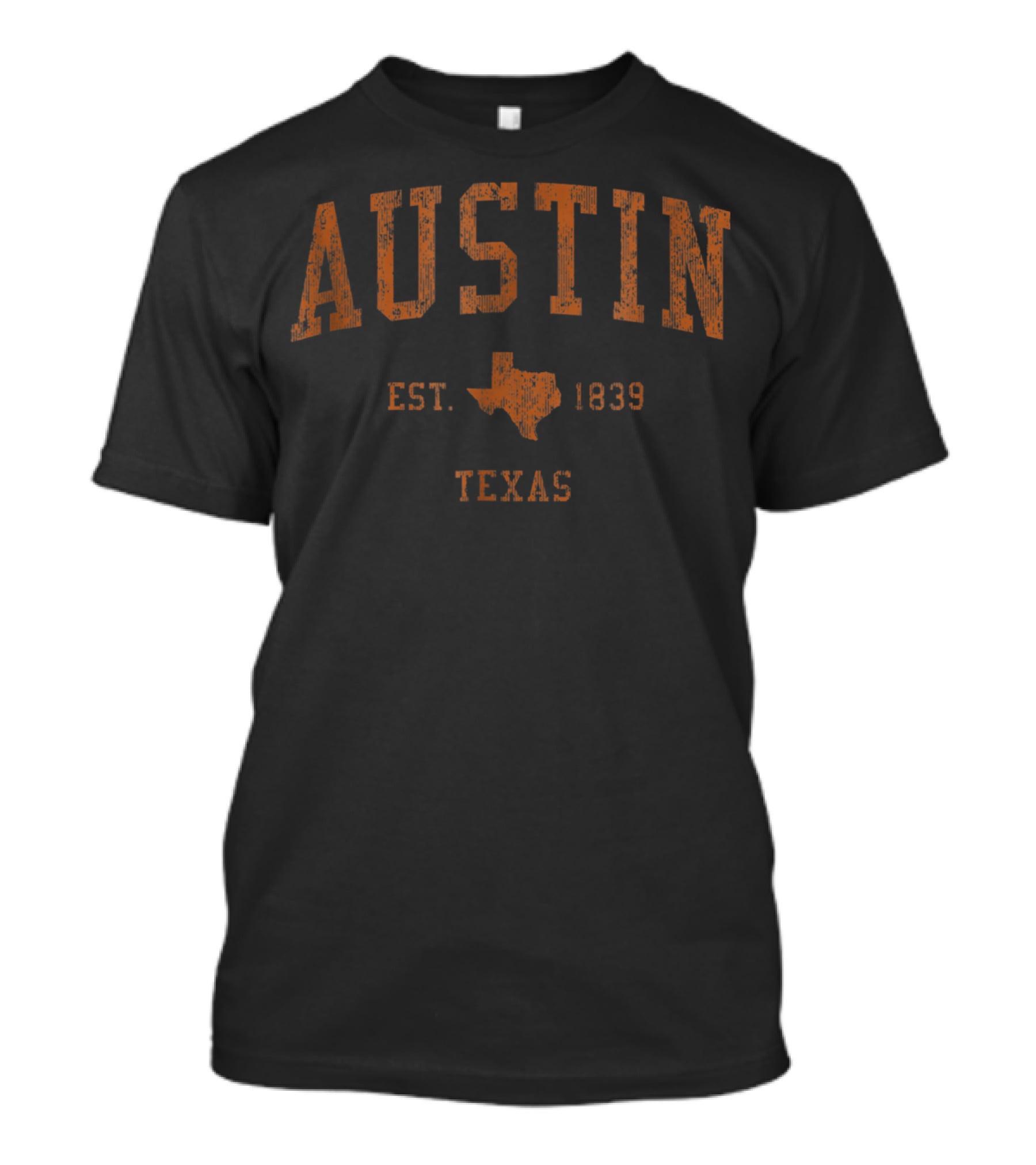 Austin Texas Est. 1839 Vintage Athletic TX Sports T-Shirt