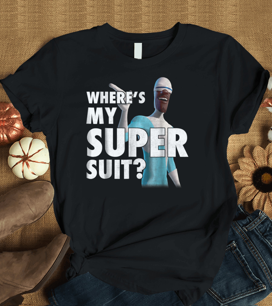 Disney Pixar Incredibles Frozone Where's My Super Suit? T-Shirt