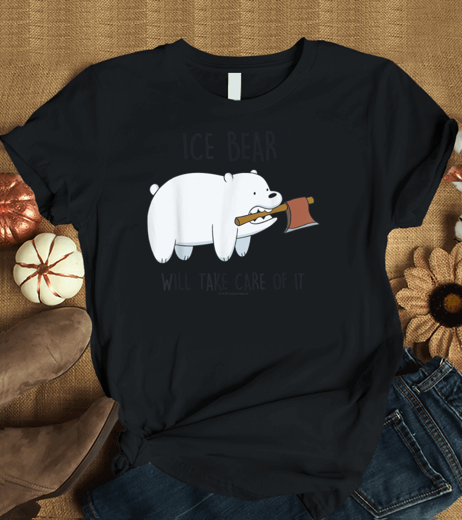 CN We Bare Bears Ice Bear Will Take Care of It Cartoon Network T-Shirt