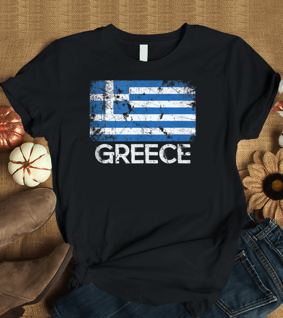Greece Vintage Flag Greek Design Made In Greece T-Shirt