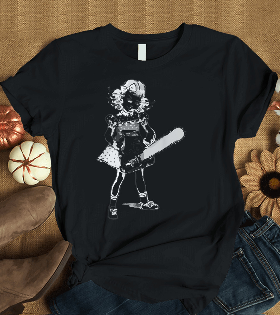 Chainsaw Girl Punk Goth Horror Aesthetic T-Shirt