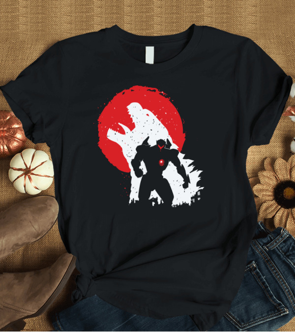 T-Shirt: Pacific Rim Mech vs. Kaiju Battle Scene T-Shirt Pacific Rim Mech vs. Kaiju Battle Scene T-Shirt