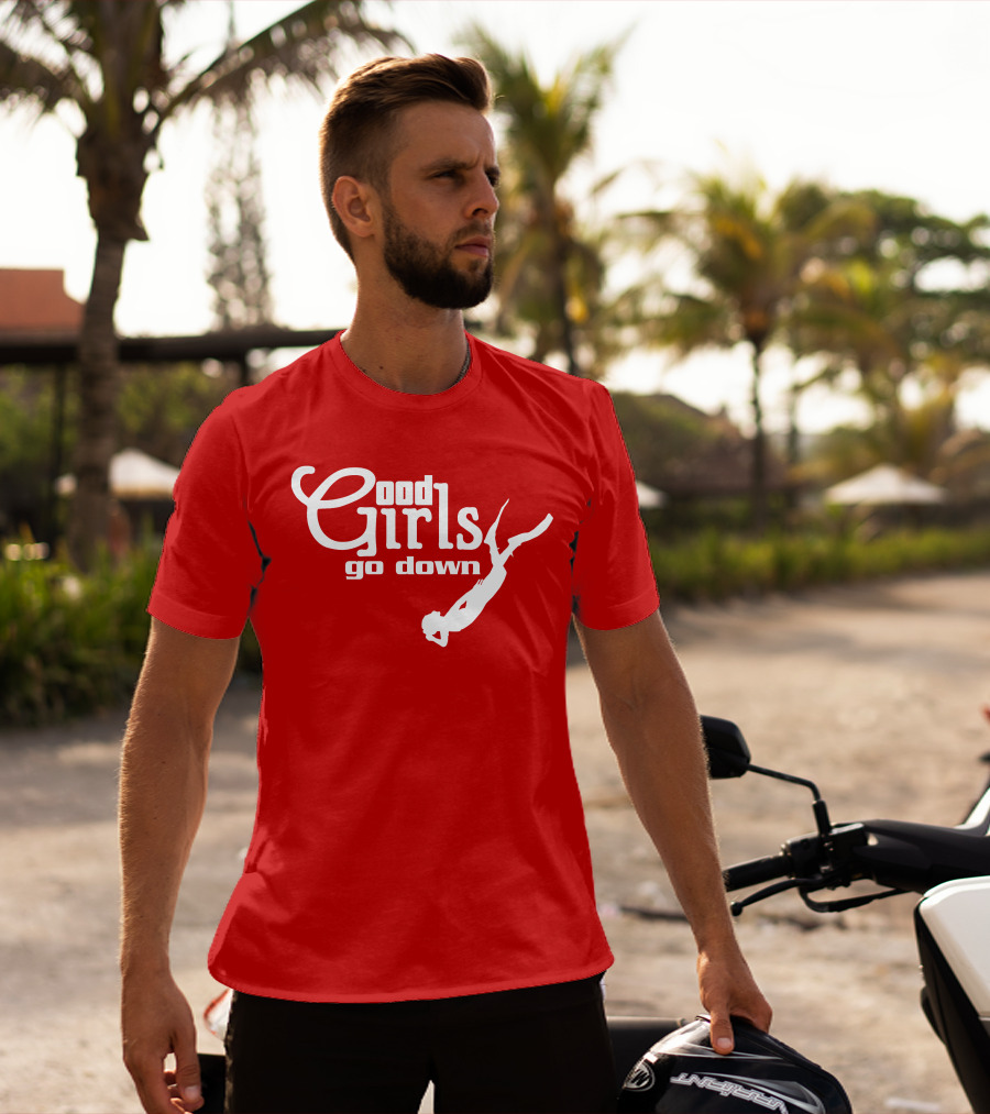 Good Girls Go Down Diving T-Shirt