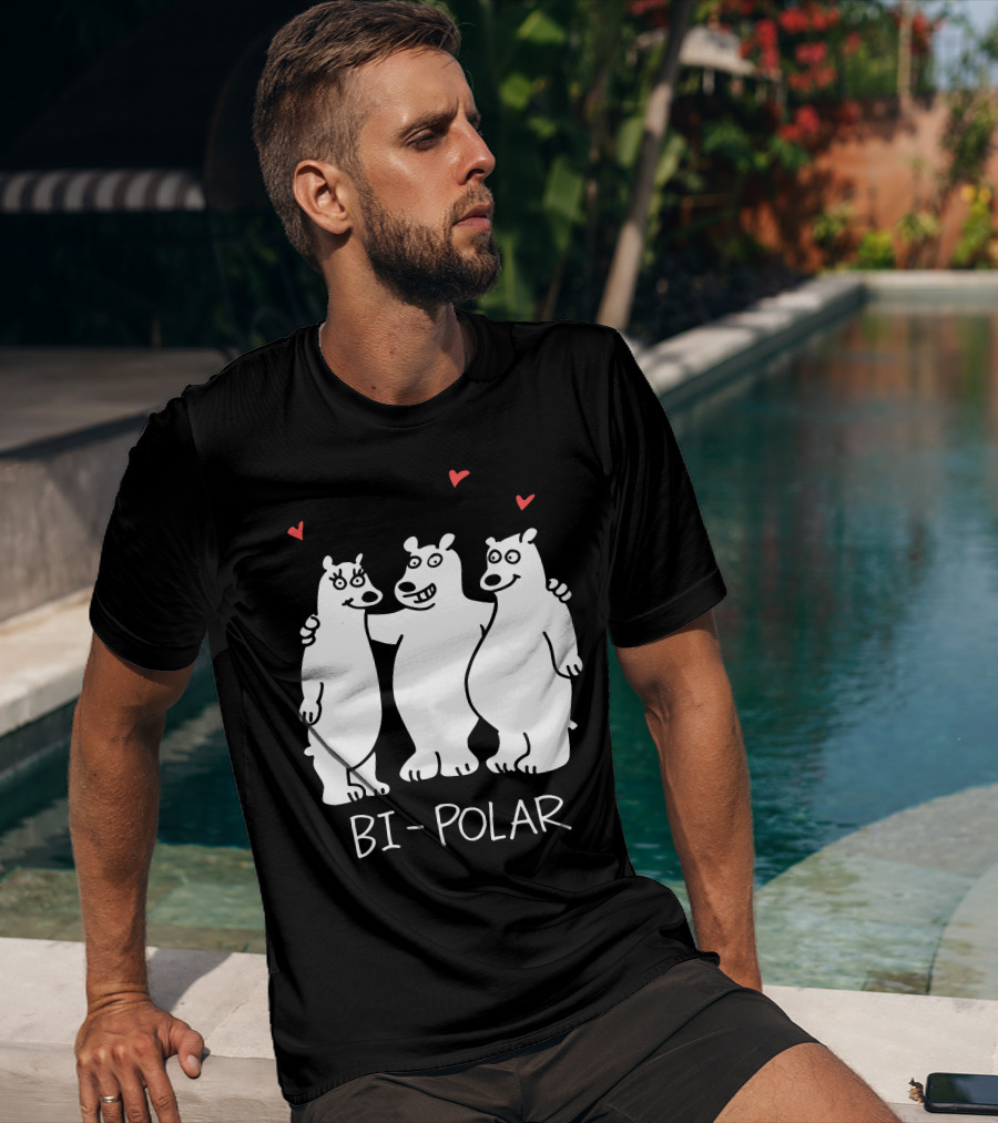 Bi Polar Bears With Hearts T-Shirt