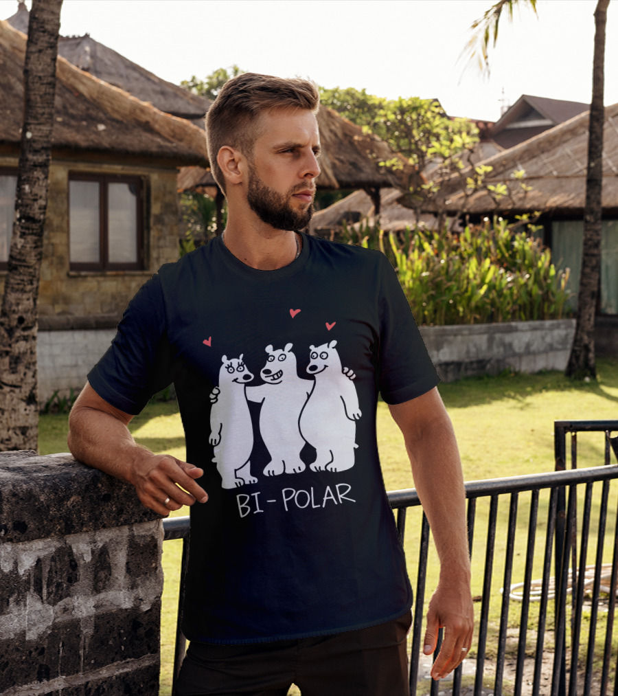 Bi Polar Bears With Hearts T-Shirt