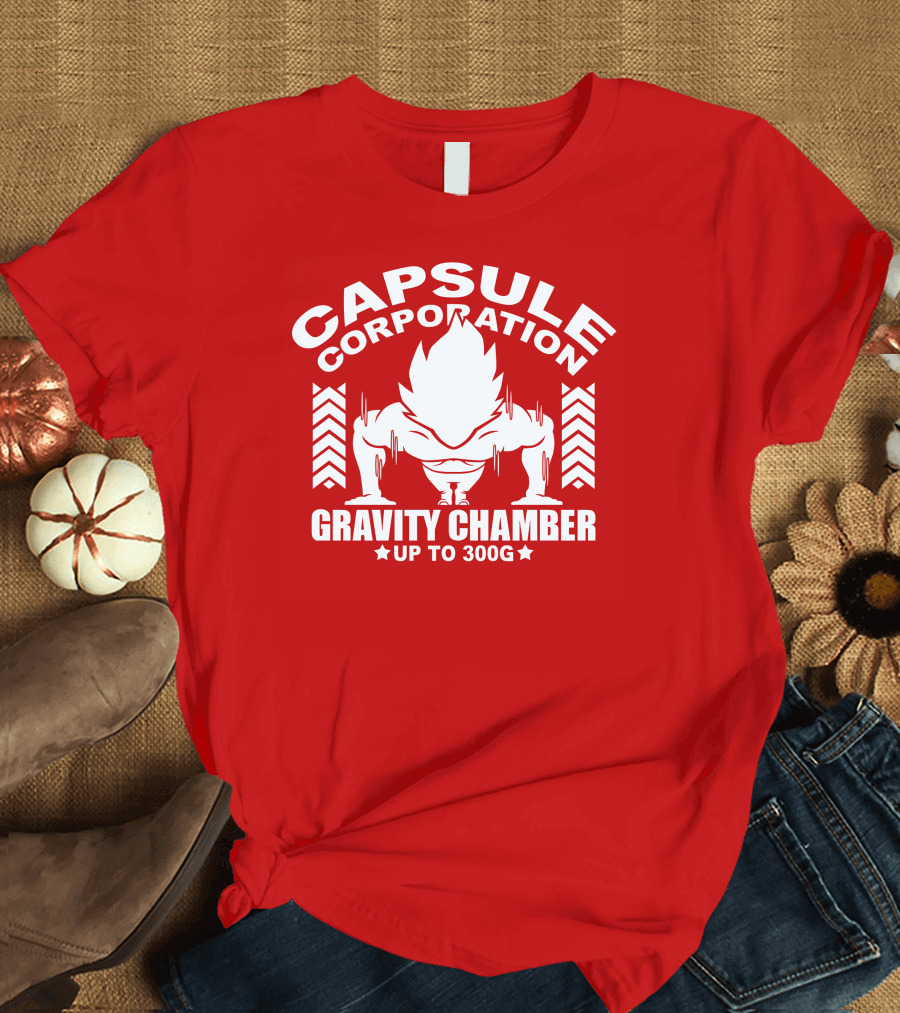 Capsule Corporation Gravity Chamber Up to 300G T-Shirt