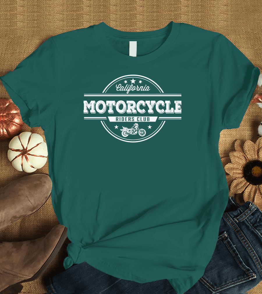 California Motorcycle Riders Club Retro Emblem T-Shirt