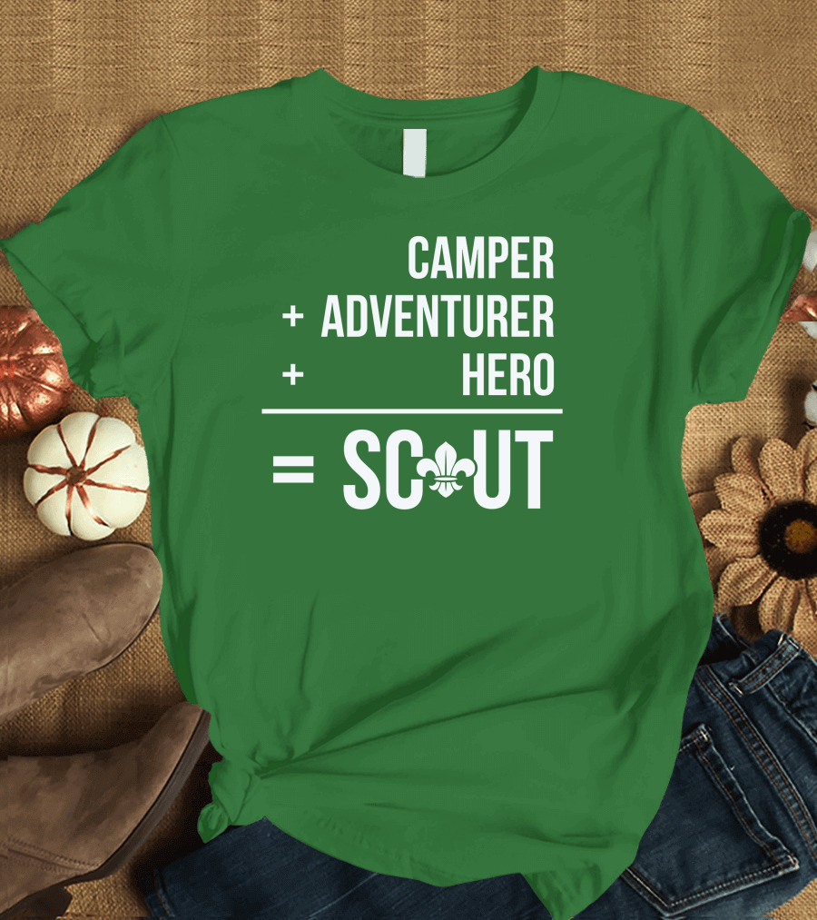 Camper Adventurer Hero Scout Fleur-de-Lis T-Shirt