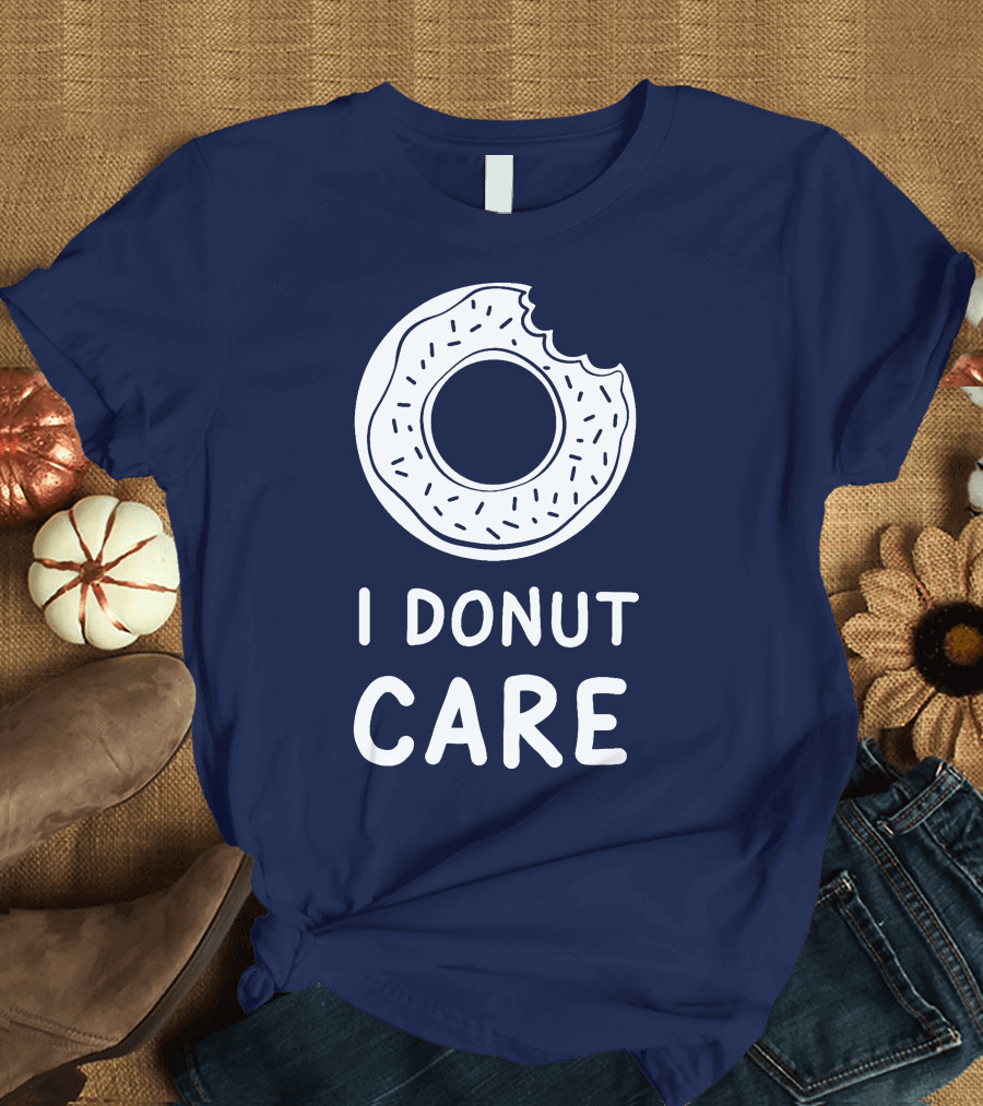 I Donut Care Donut with a Bite T-Shirt