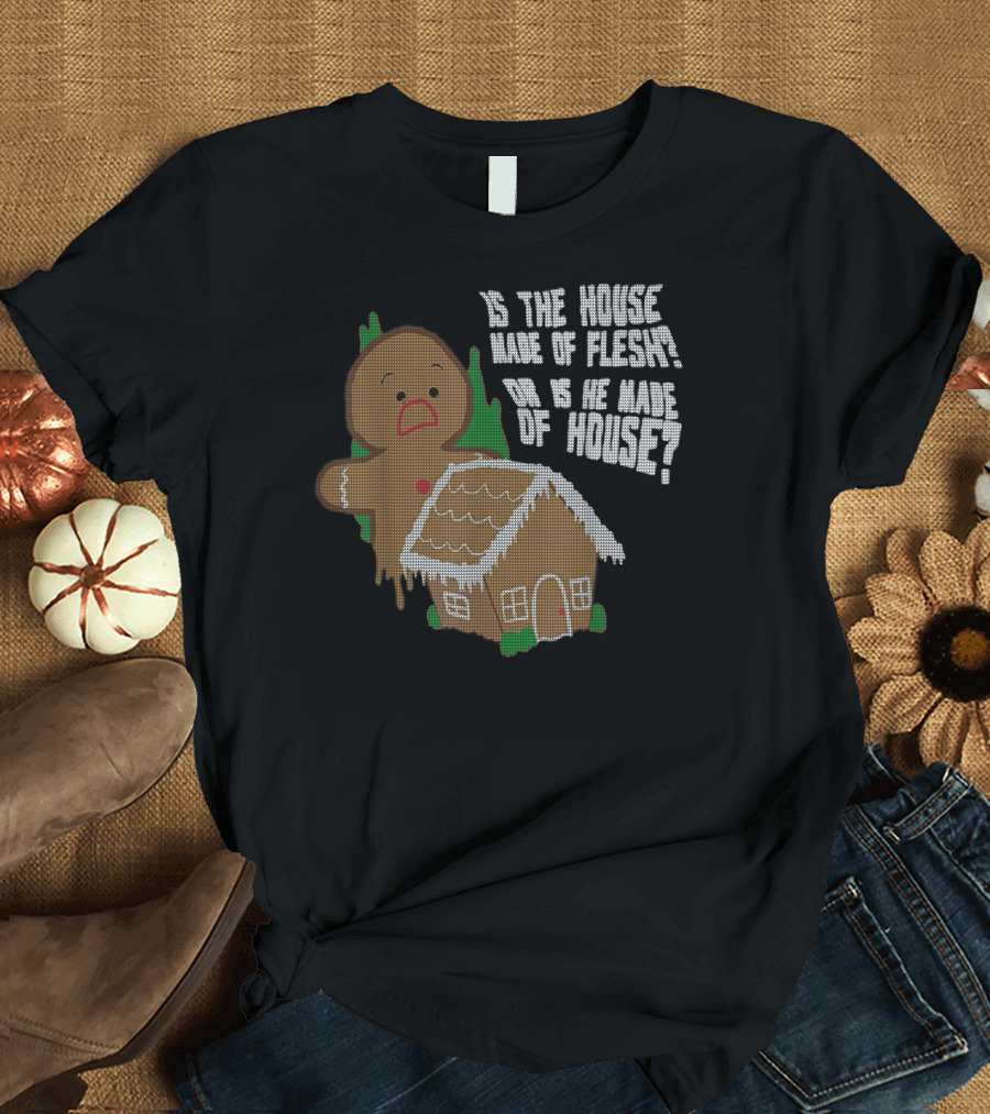 Funny Animation Cute Comics Gingerbread House Paradox T-Shirt