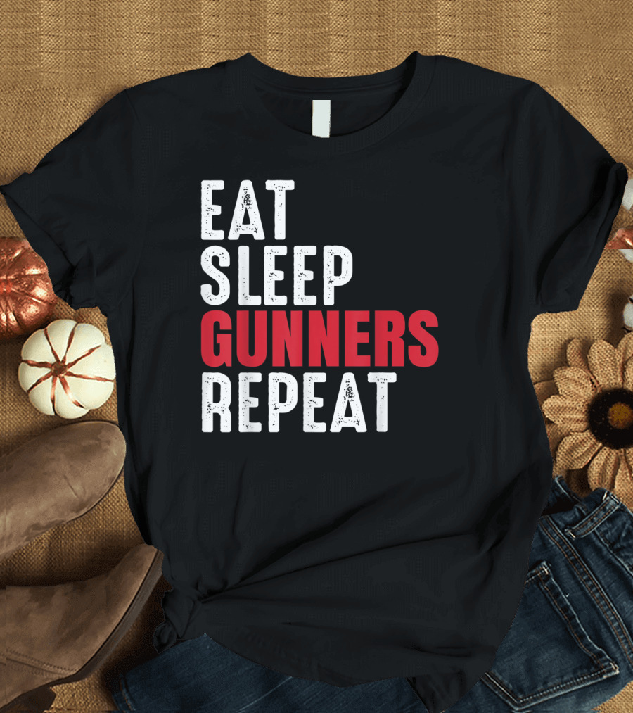 Eat Sleep Gunners Repeat T-Shirt