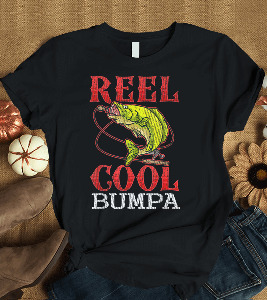 Mens Reel Cool Bumpa Fishing Lover Reel Cool Bumpa T-Shirt