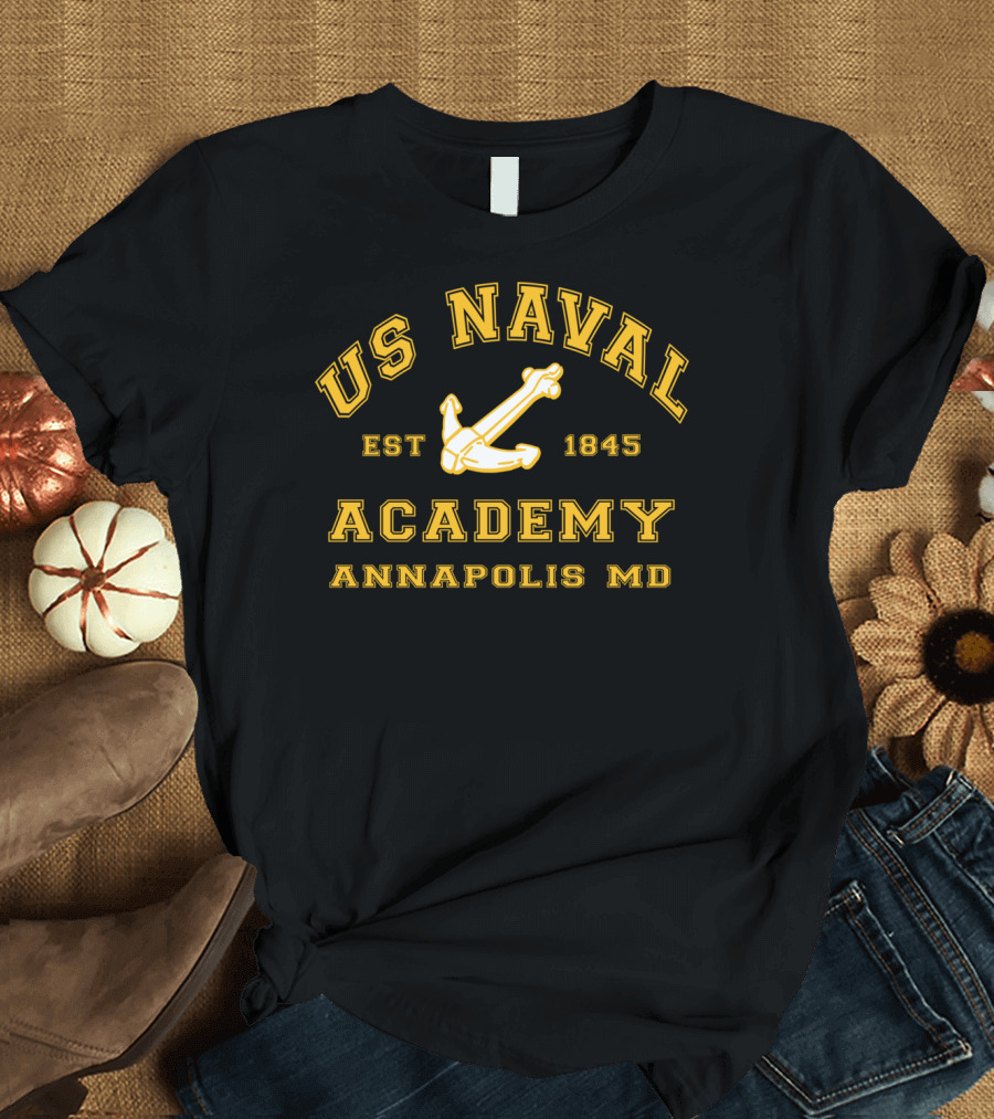 US Naval Academy Est 1845 Annapolis MD Anchor T-Shirt