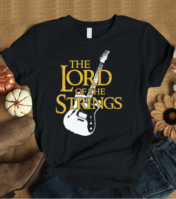 T-Shirt: The Lord Of The Strings Electric Guitar T-Shirt The Lord Of The Strings Electric Guitar T-Shirt