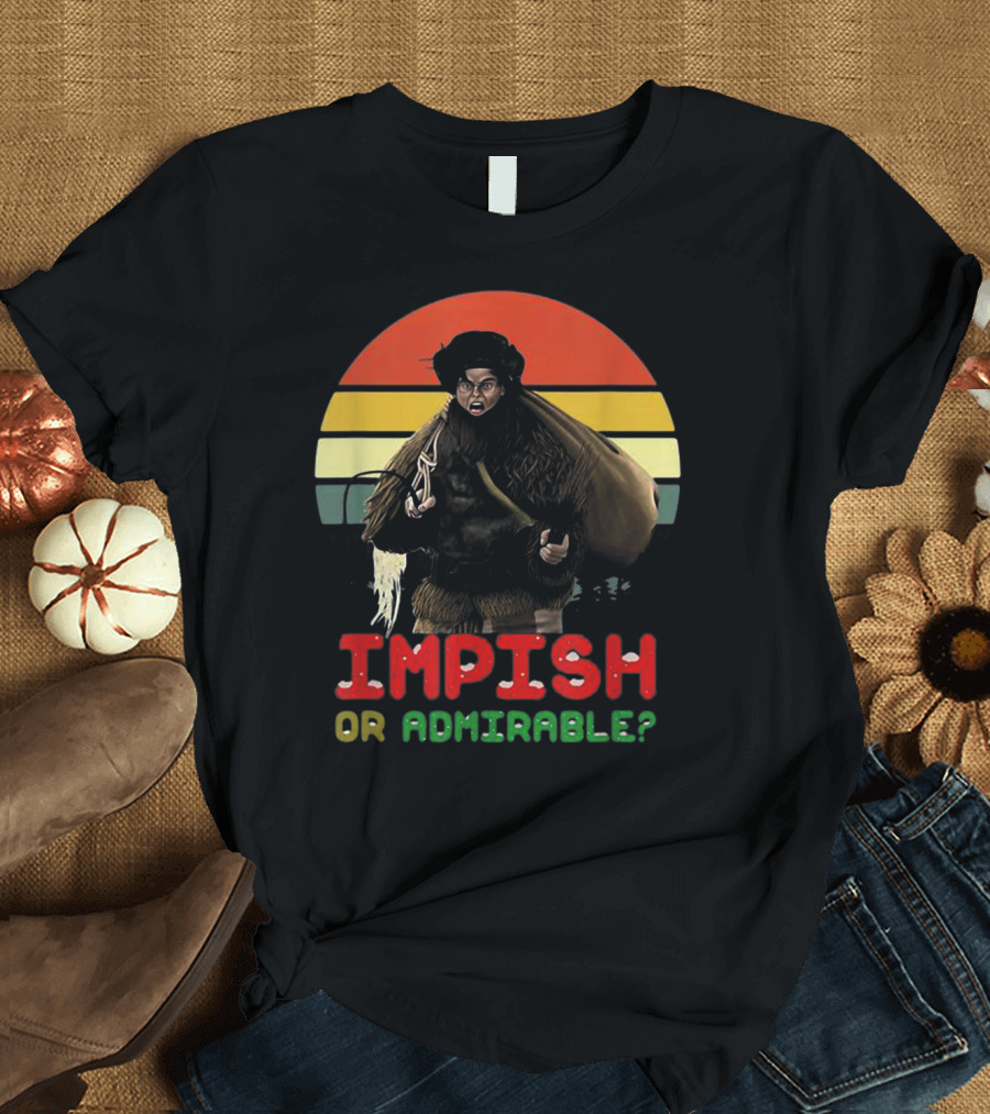 Impish or Admirable Vintage Retro Sunset T-Shirt