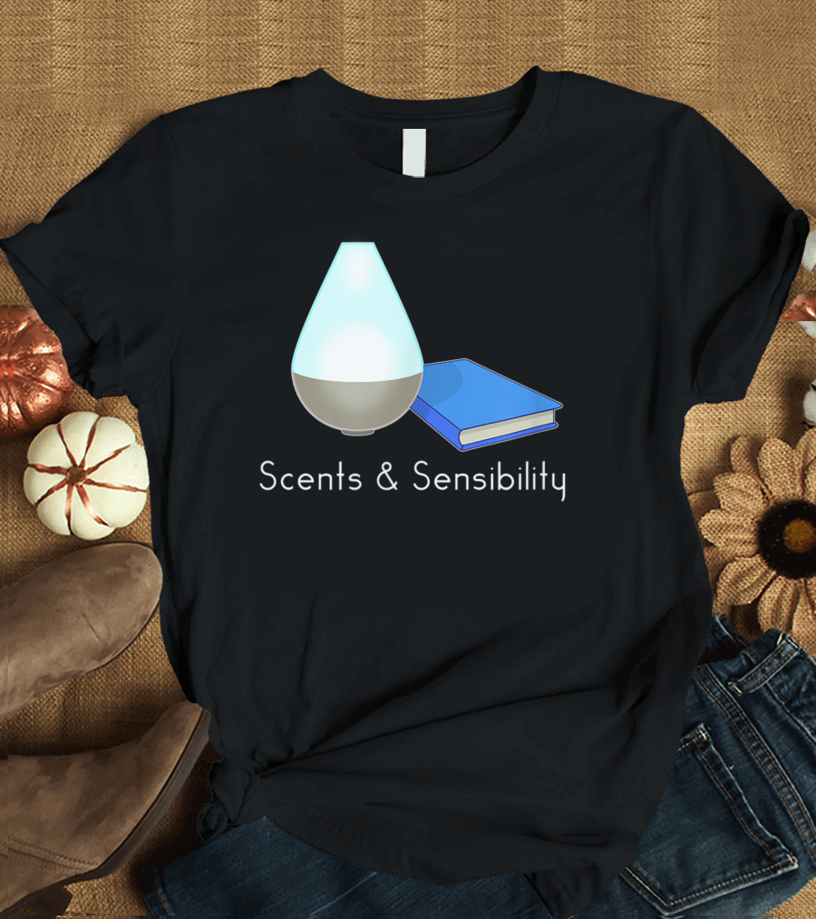 Scents and Sensibility Essential Oils Diffuser Jane Austen Sense Book T-Shirt