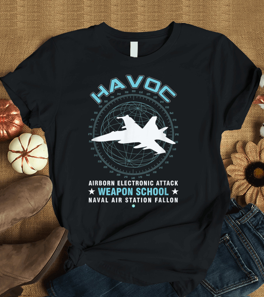Havoc Airborne Electronic Attack Weapon School Naval Air Station Fallon T-Shirt