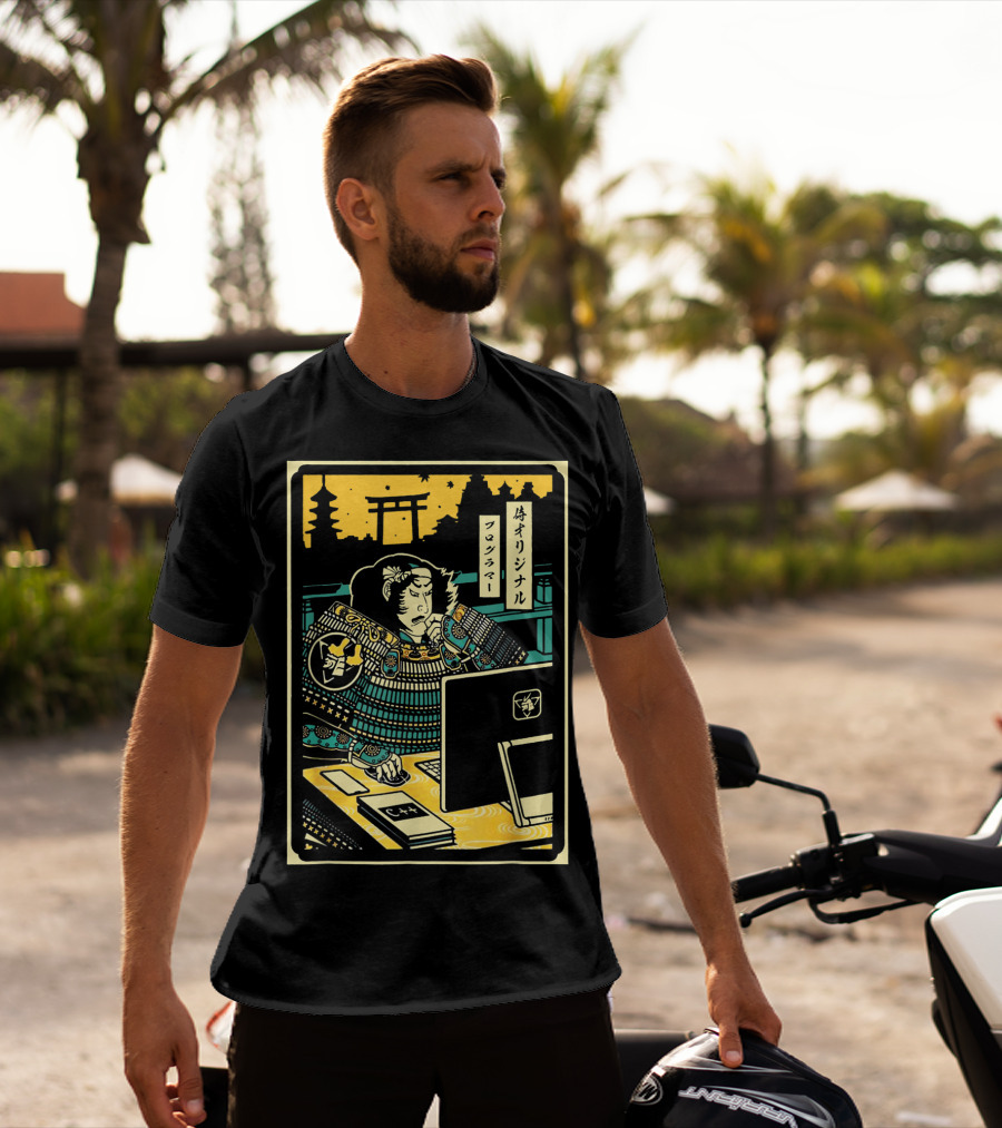 Original Samurai Warrior Programmer Computer T-Shirt