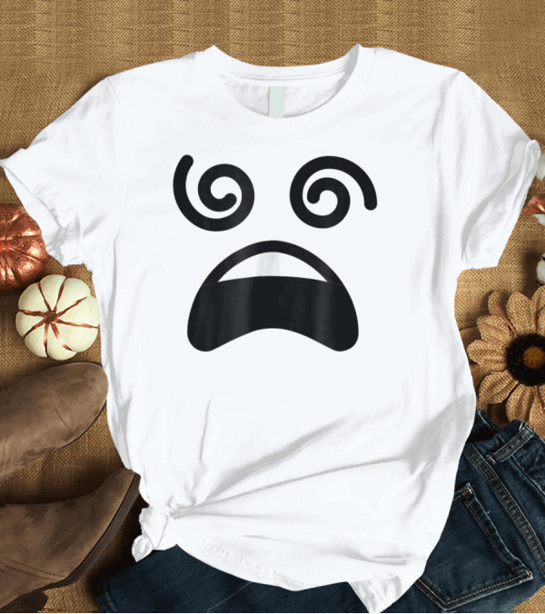 T-Shirt: Dizzy Face Emoji Swirl Eyes Expression T-Shirt Dizzy Face Emoji Swirl Eyes Expression T-Shirt
