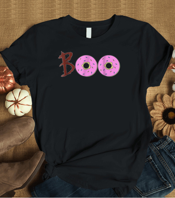 T-Shirt: Boo Funny Cute Halloween Donuts For Donut Lovers T-Shirt Boo Funny Cute Halloween Donuts For Donut Lovers T-Shirt