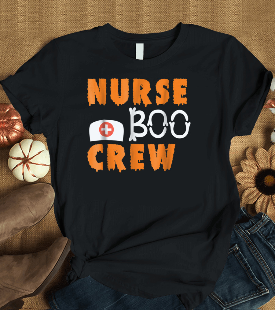 Nurse Boo Crew Halloween Nurse Funny T-Shirt