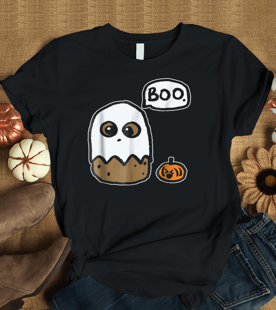 Boo Funny Happy Halloween Potato with Pumpkin T-Shirt