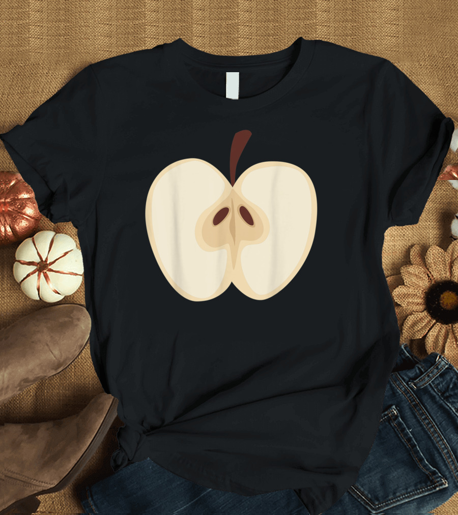 Funny Red Apple Fruit Core T-Shirt