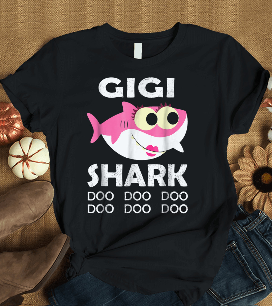Gigi Shark Doo Doo Doo Family Shark T-Shirt