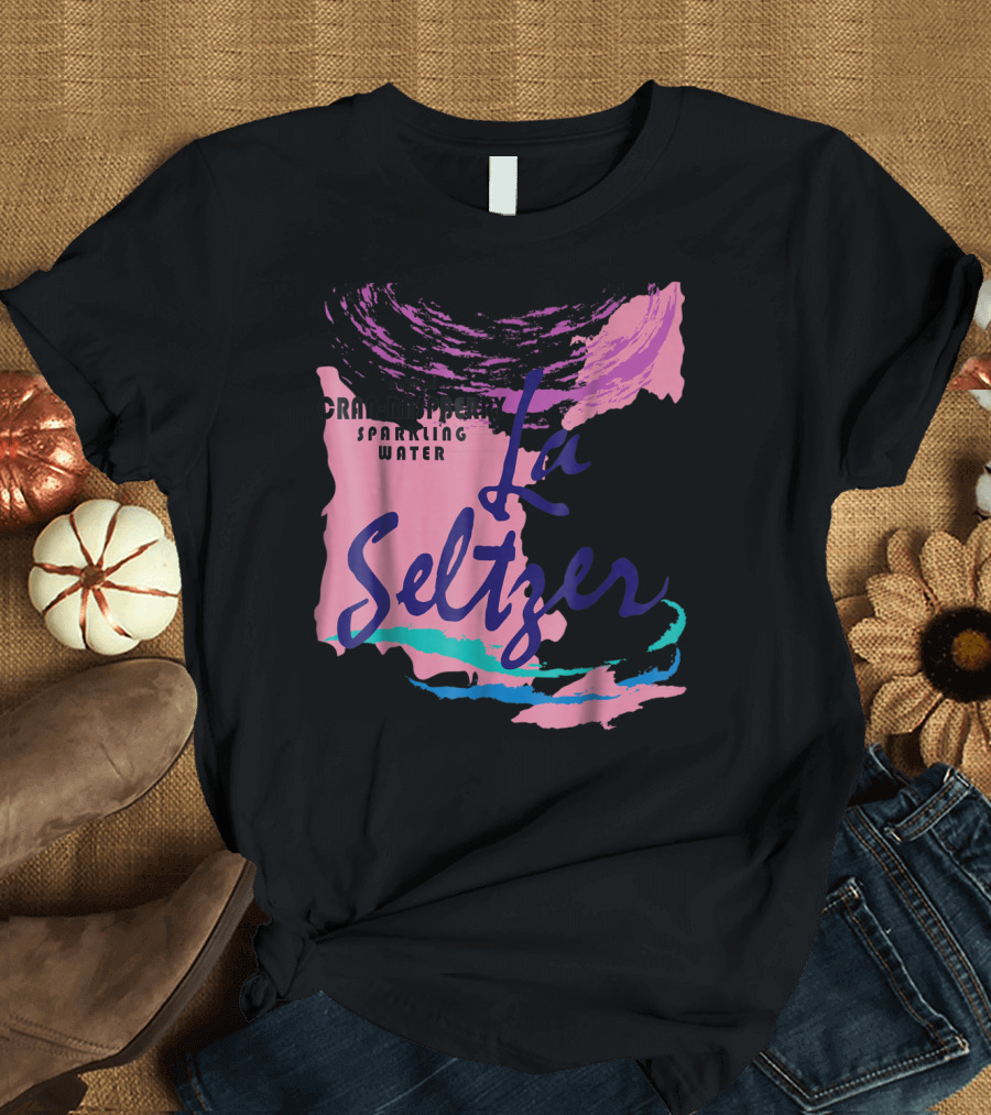 La Seltzer Natural Cran-Raspberry Sparkling Water Group Halloween Costume T-Shirt