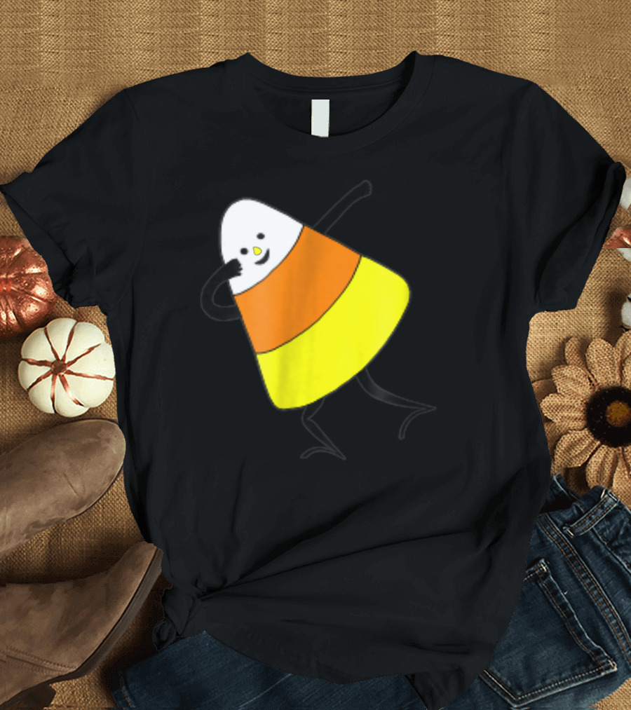 Candy Corn Dabbing Halloween Fun T-Shirt