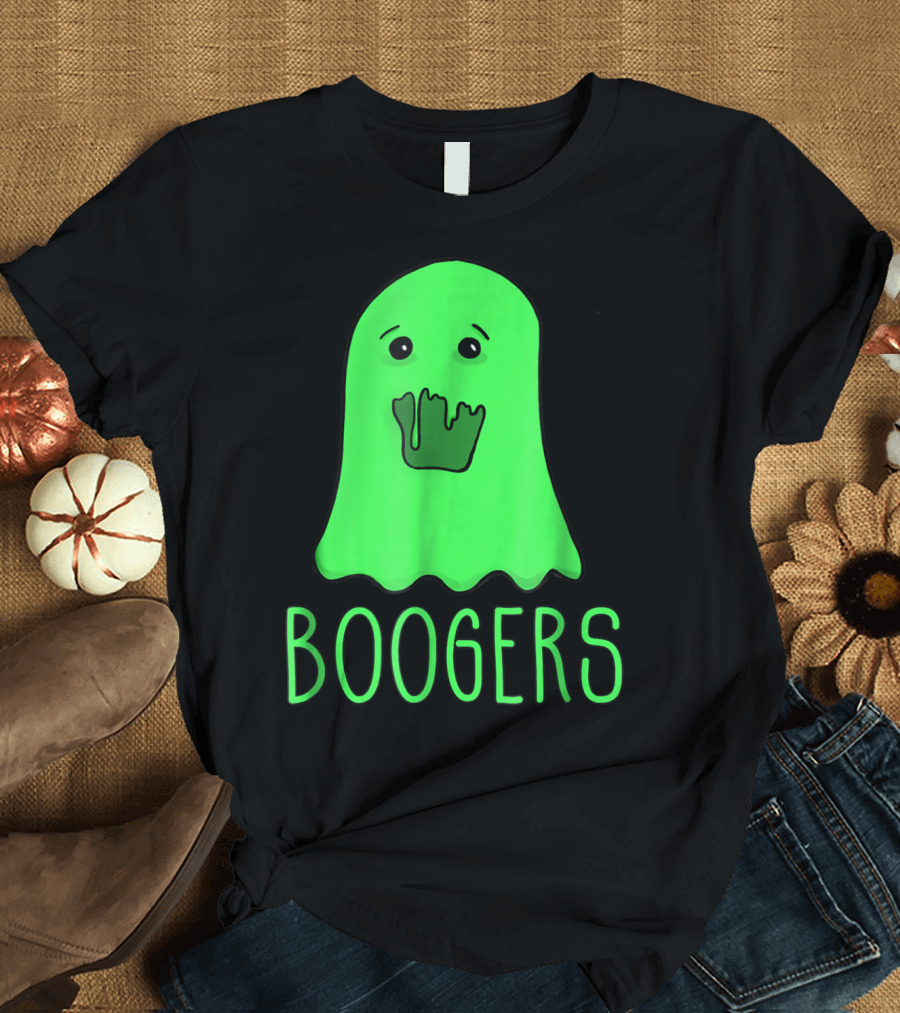 Halloween Horrifying Ghost Booger Snot Cute Boogers T-Shirt
