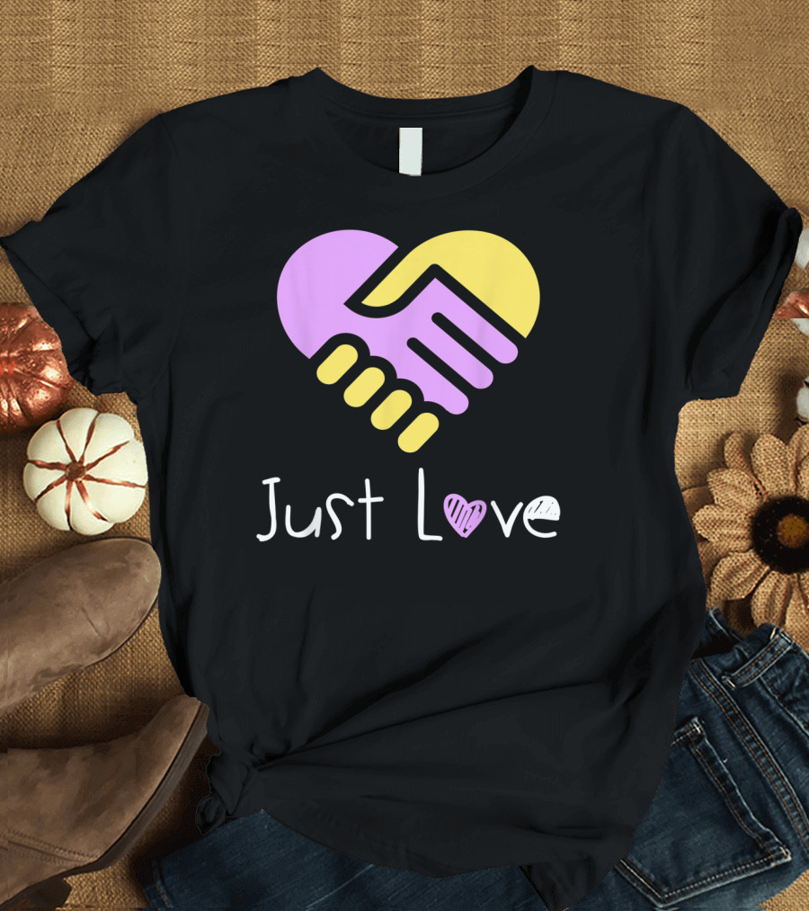 Just Love Heart Ribbon Alzheimer Disease Hope T-Shirt