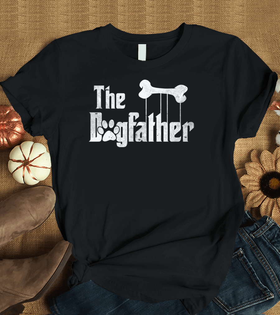 The Dogfather Bone and Pawprint T-Shirt